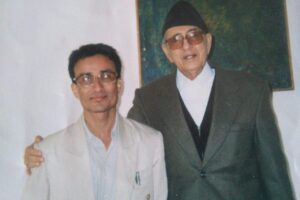 अस्पतालको शैयाबाट मत माग्दै शेखरचन्द्र थापा