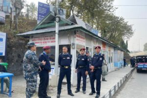 १ न. प्रदेश प्रहरी प्रमुखद्धरा सिमा नाका निरिक्षण