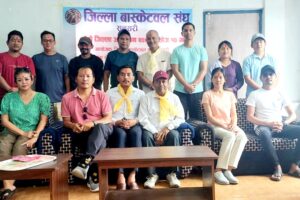 बास्केटवल संघको अध्यक्ष सुवेदी