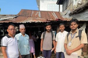 लम्पी स्कीन बिरुद्धको खोप दिइदै