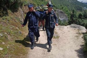 प्रहरीले उद्धार गरि उपचारको लागी पठायो