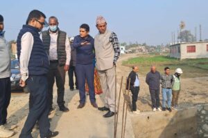विश्व बैंकका प्रतिनिधिले मेयरलाई भेटे, सुनझोडा चार लेन सडकको स्थलगत निरीक्षण