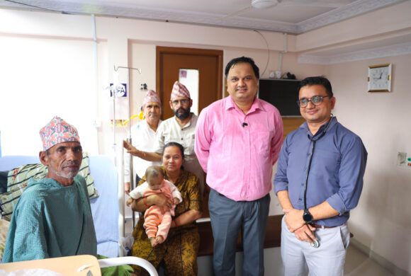 नेपालमै पहिलोपटक केएमसीमा ६७ वर्षको उमेरमा मष्तिष्कमा फुटेको एभीएमको बिनाचिरफार सफल उपचार